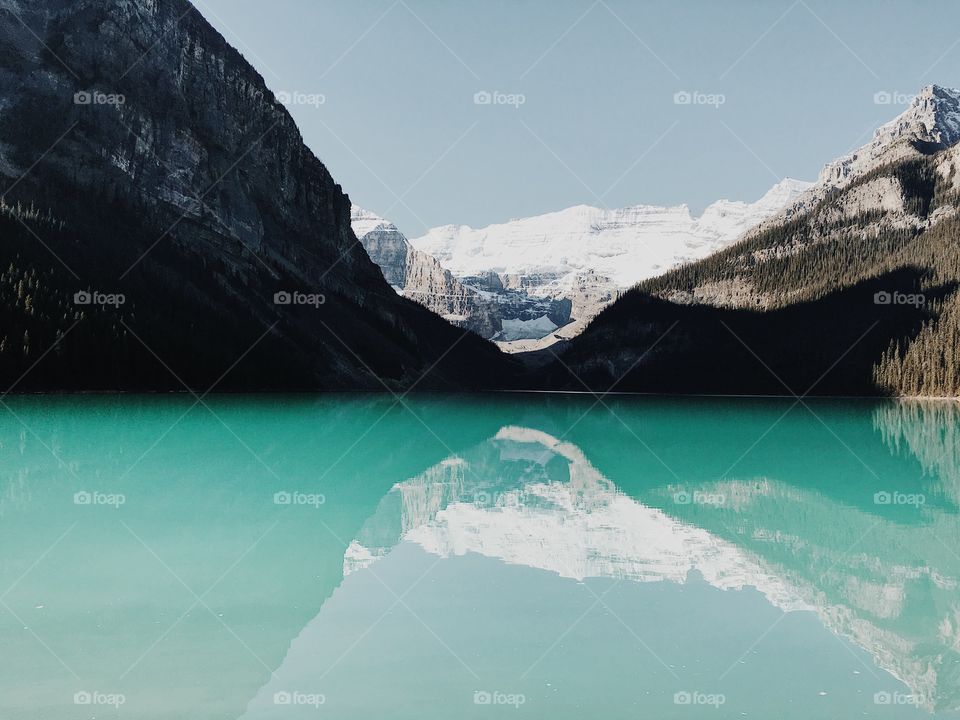 Lake Louise reflection. 