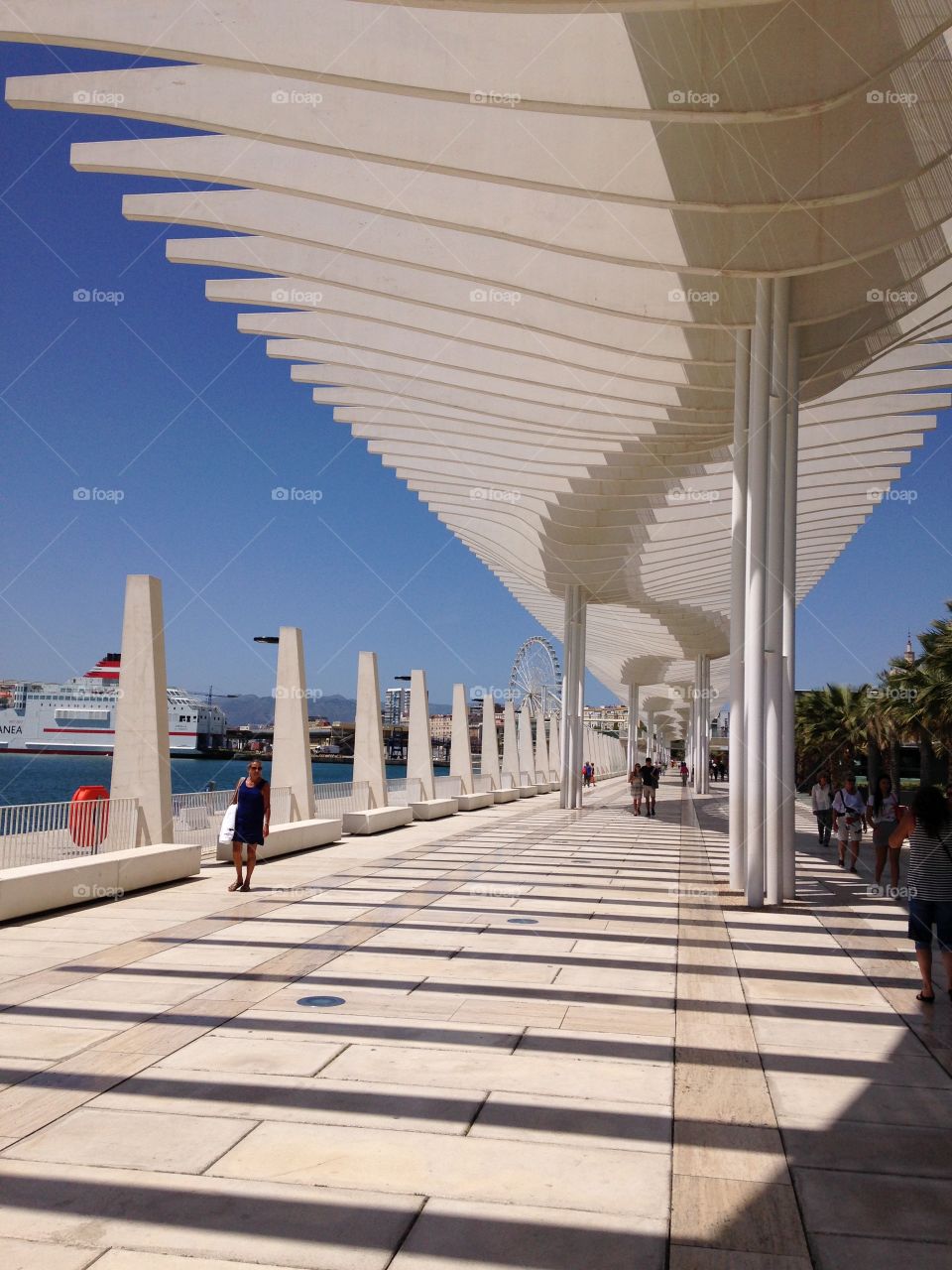 Malaga promenade.