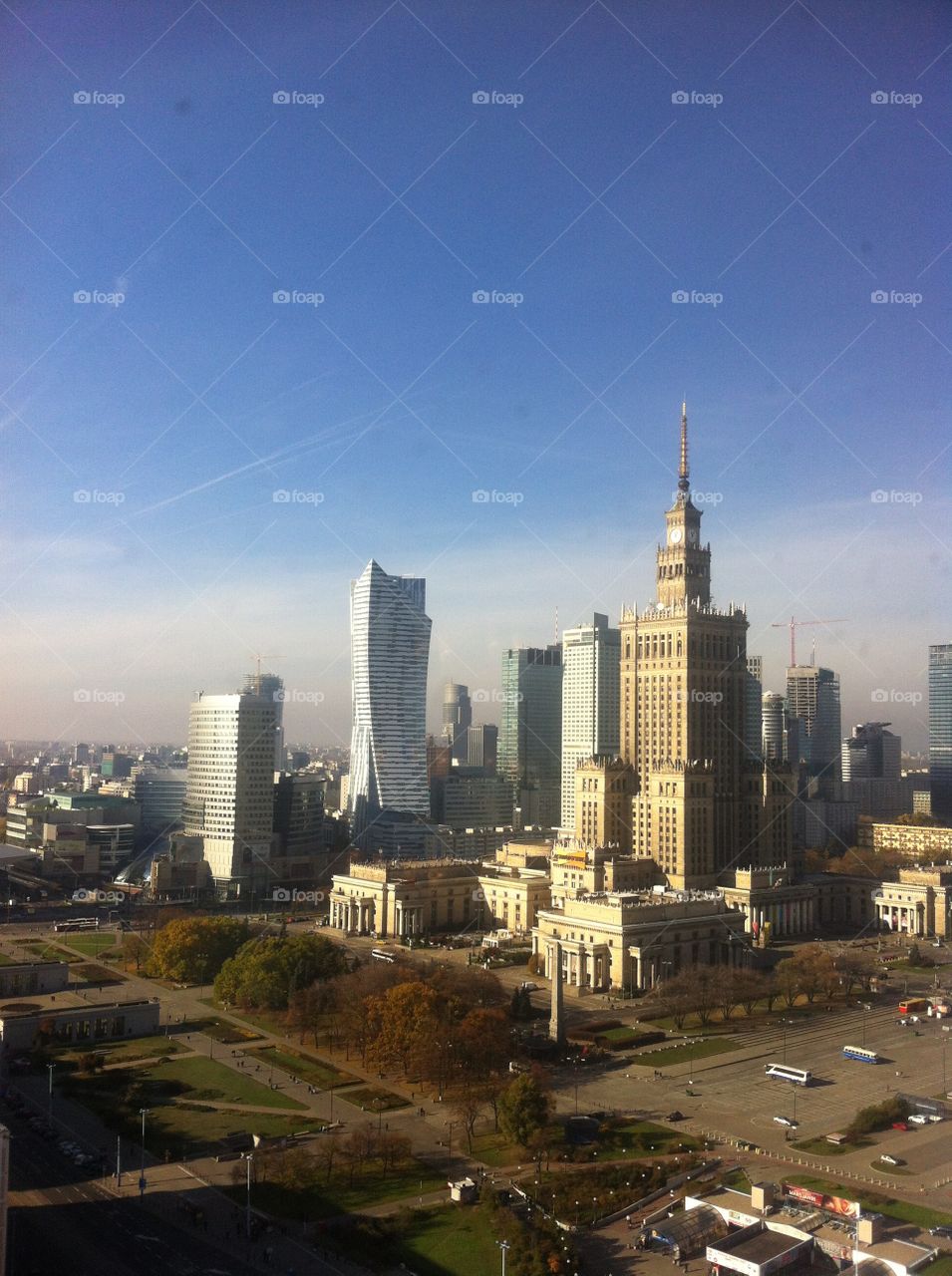 Warsaw center view 