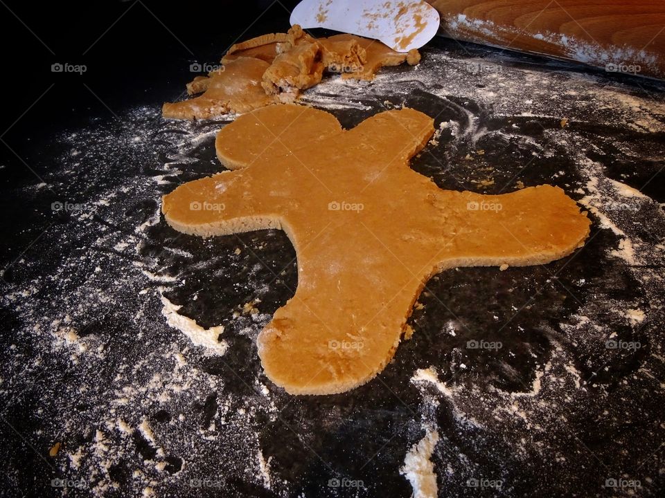 Making a Gingerbread man