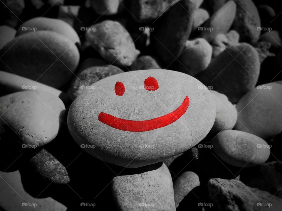 Pebble smiling