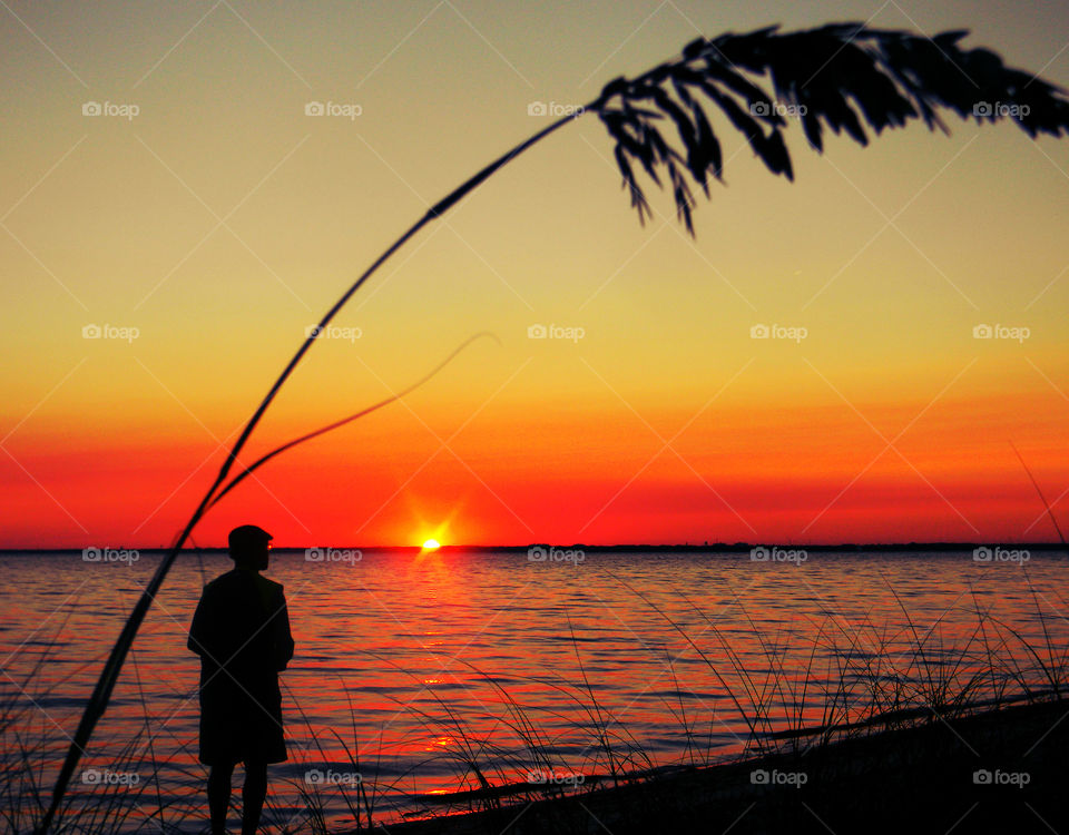 Nature lover. This gentleman was fought sun chasing 