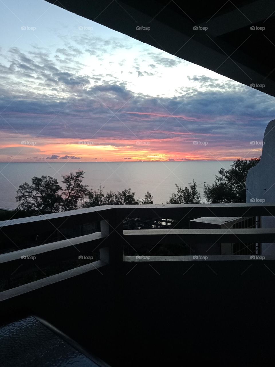 Early morning balcony