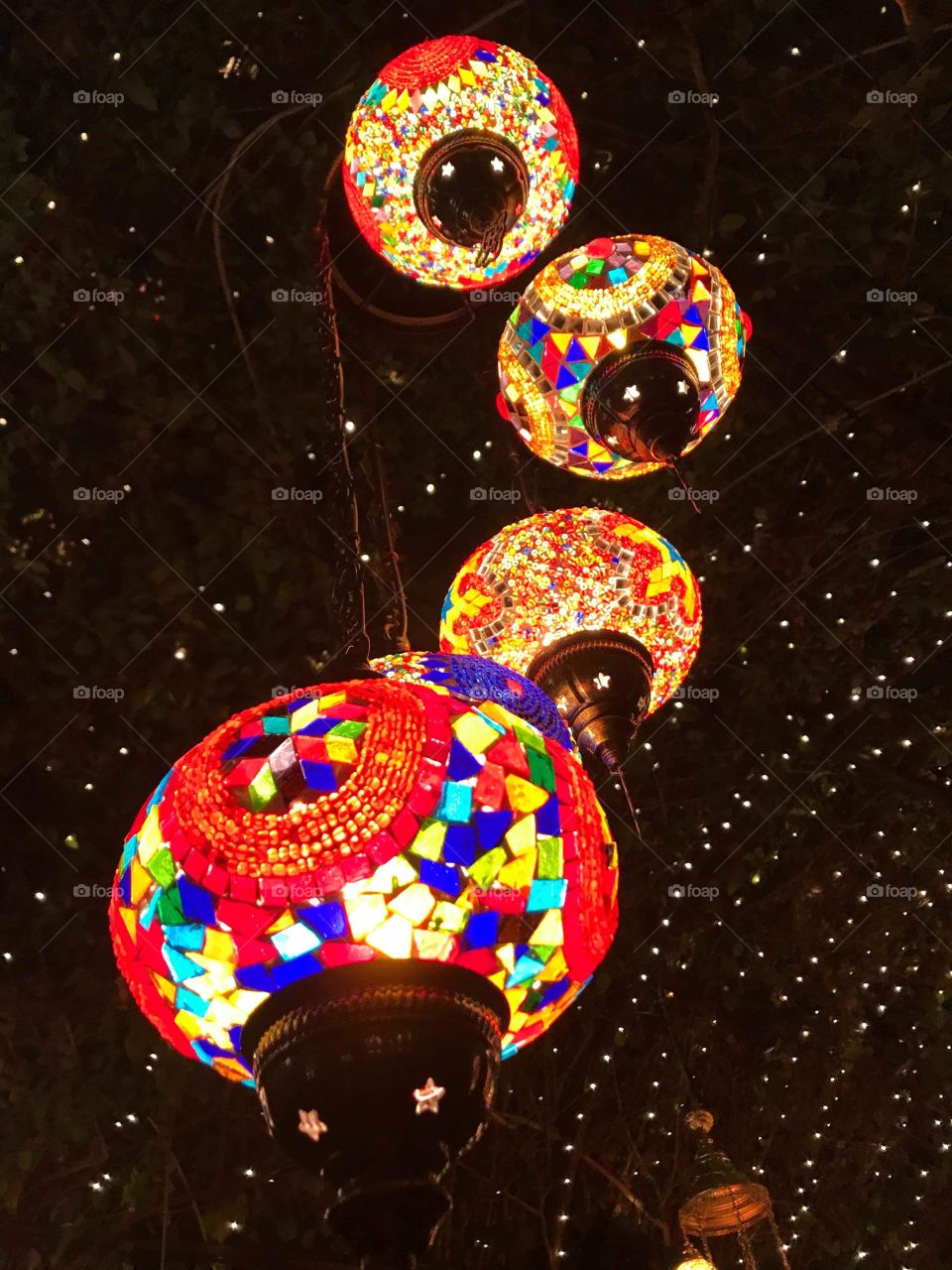 Enjoy lights installations where shines brighter your night.