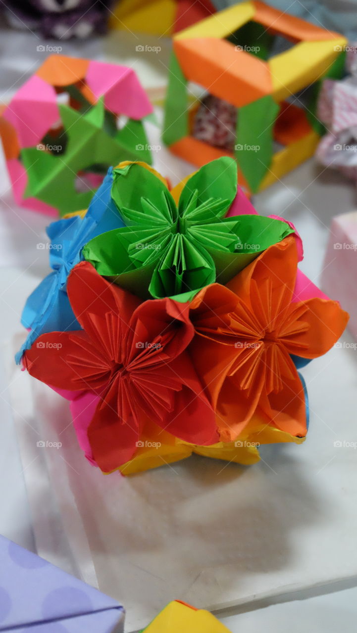 Origami flower