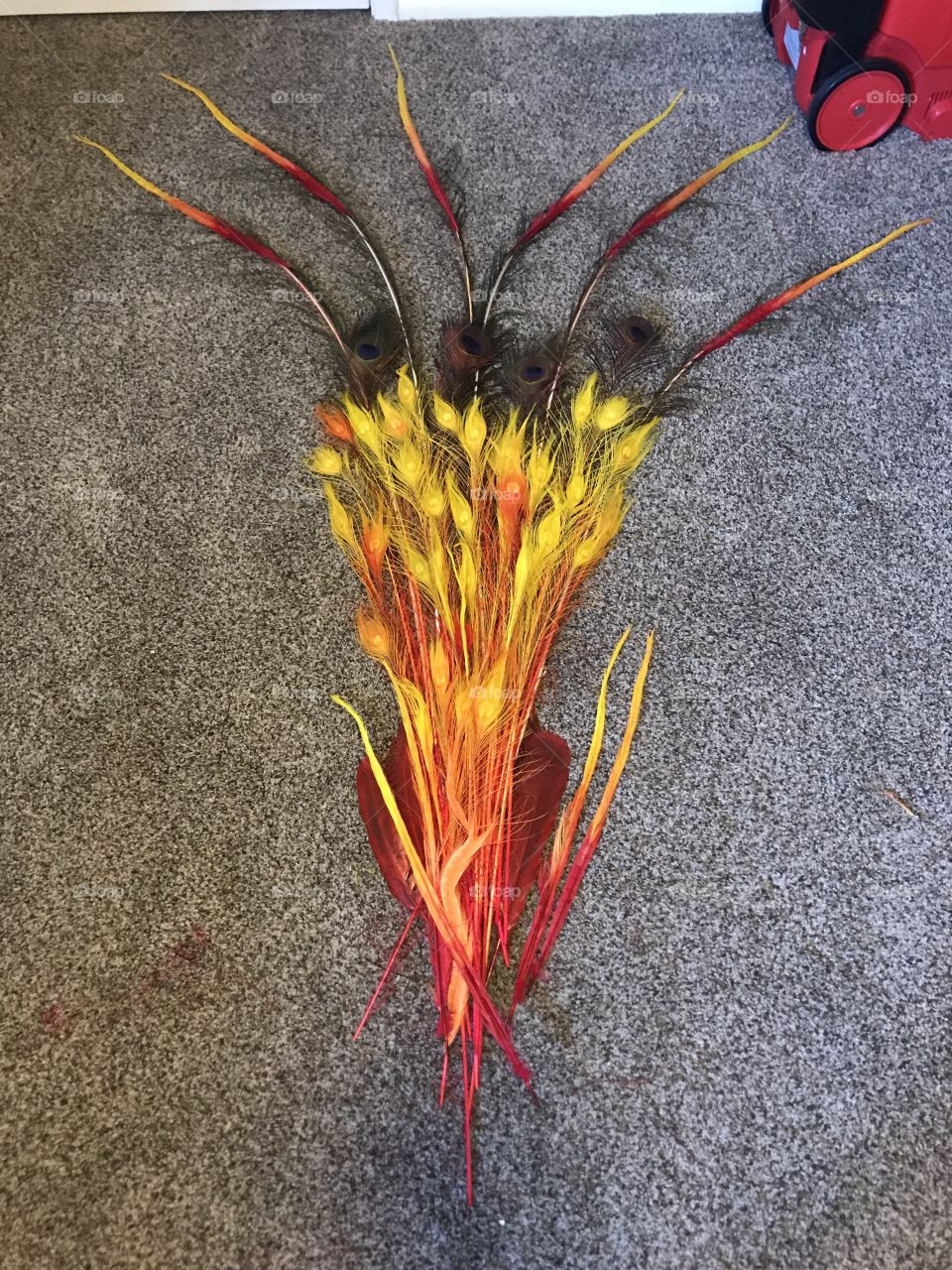 Making Phoenix fire bird tail 