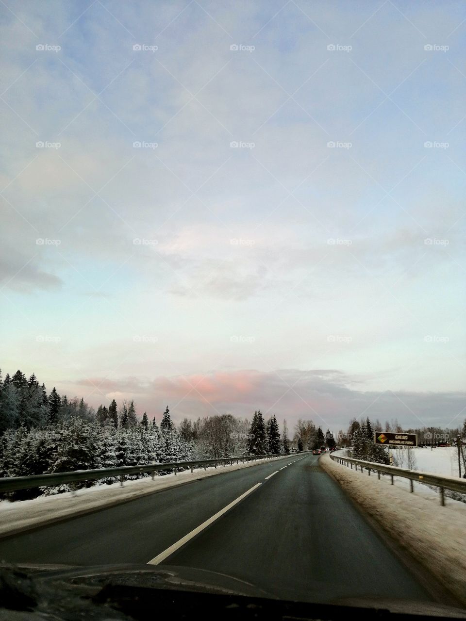 Winter road.