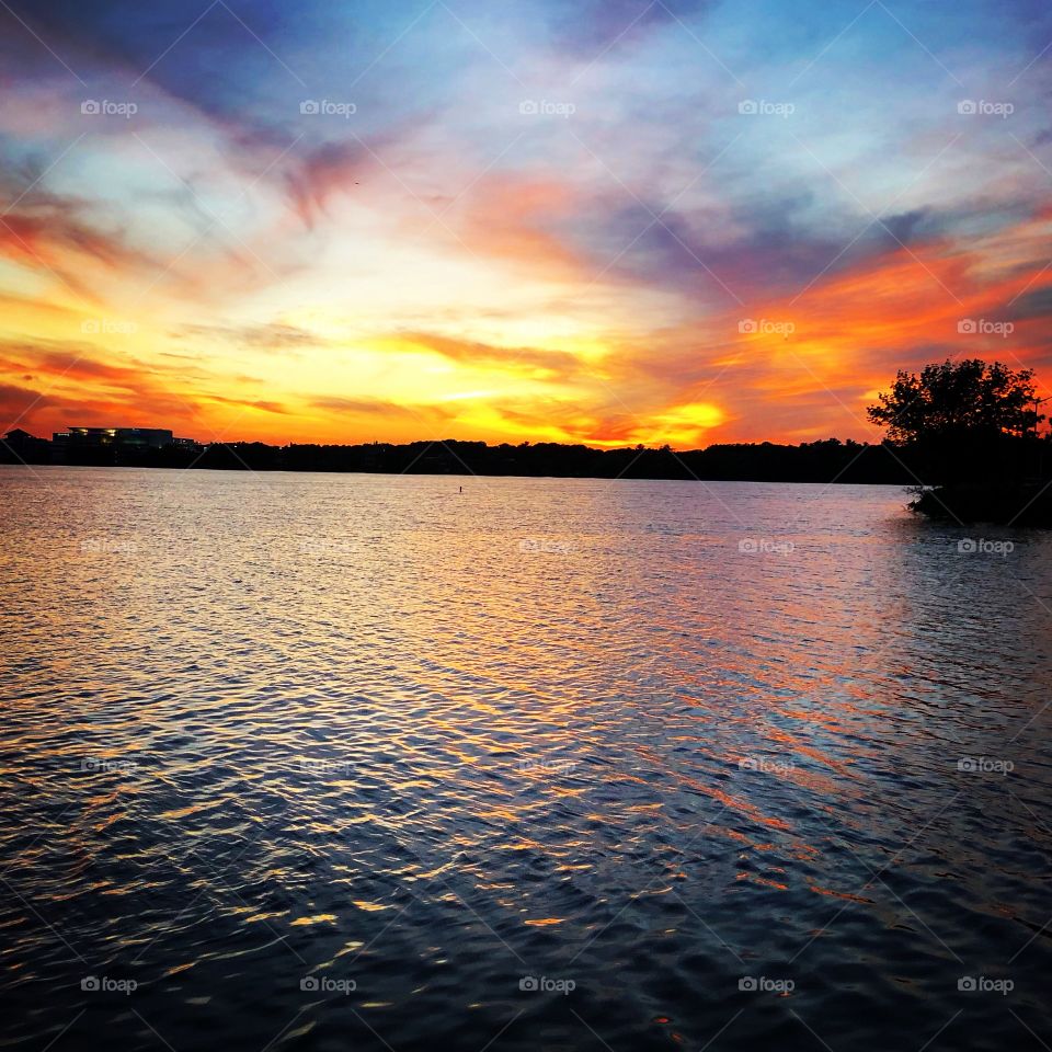 Sunset, Wakefield Lake