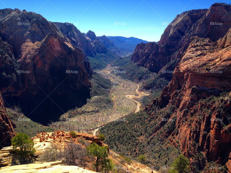 Zion Canyon from Angel's Landing Trail
