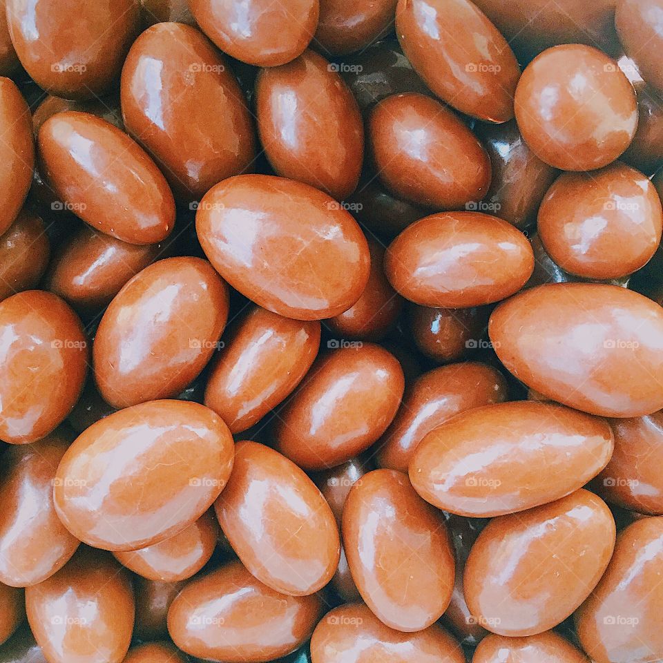 Chocolate covered almonds.