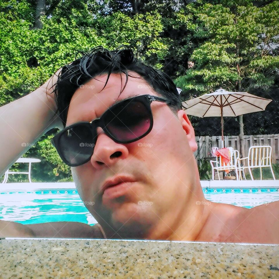 Sunglasses, Dug Out Pool, Summer, Water, Swimming