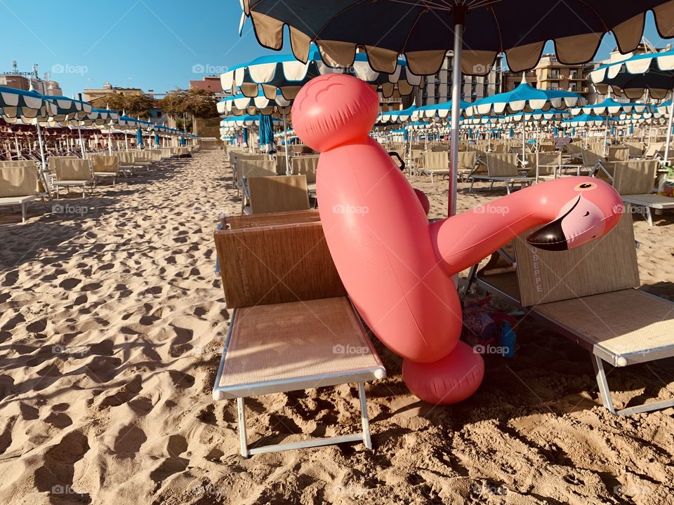 a beautiful sunny day on an Adriatic beach