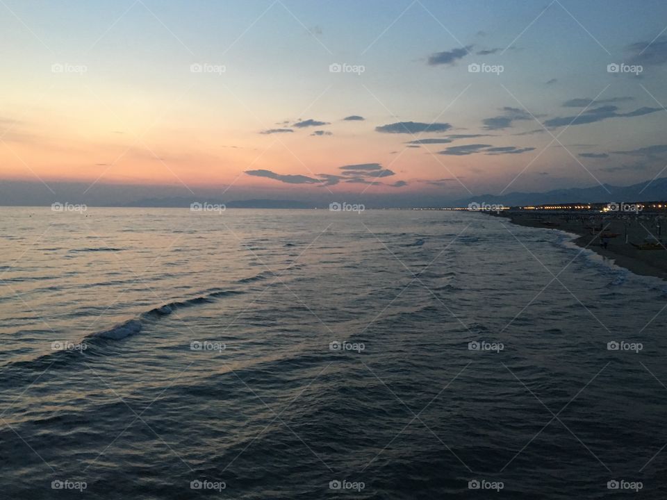 Water, Sunset, Sea, Ocean, Beach