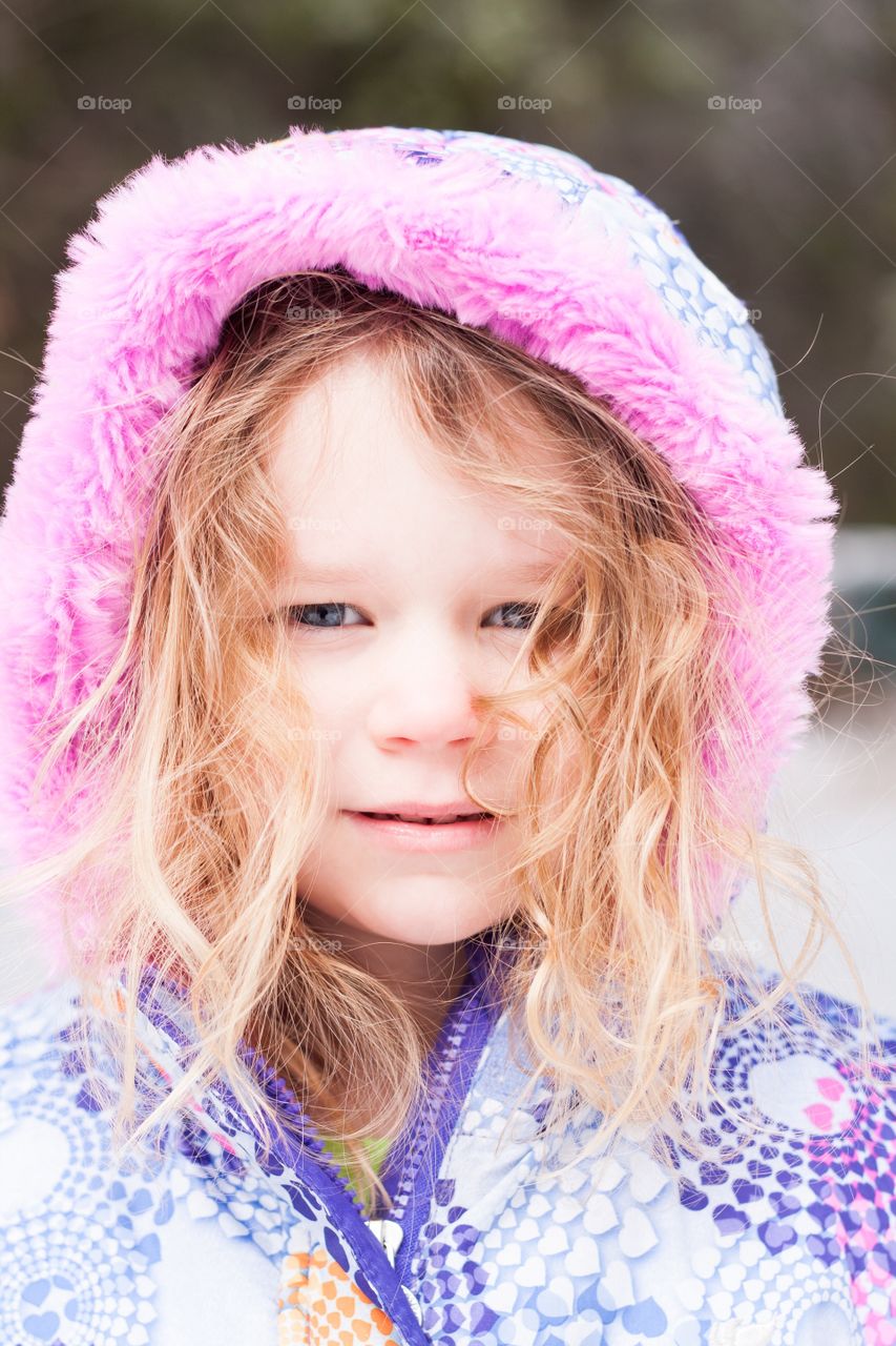 Girl in coat 