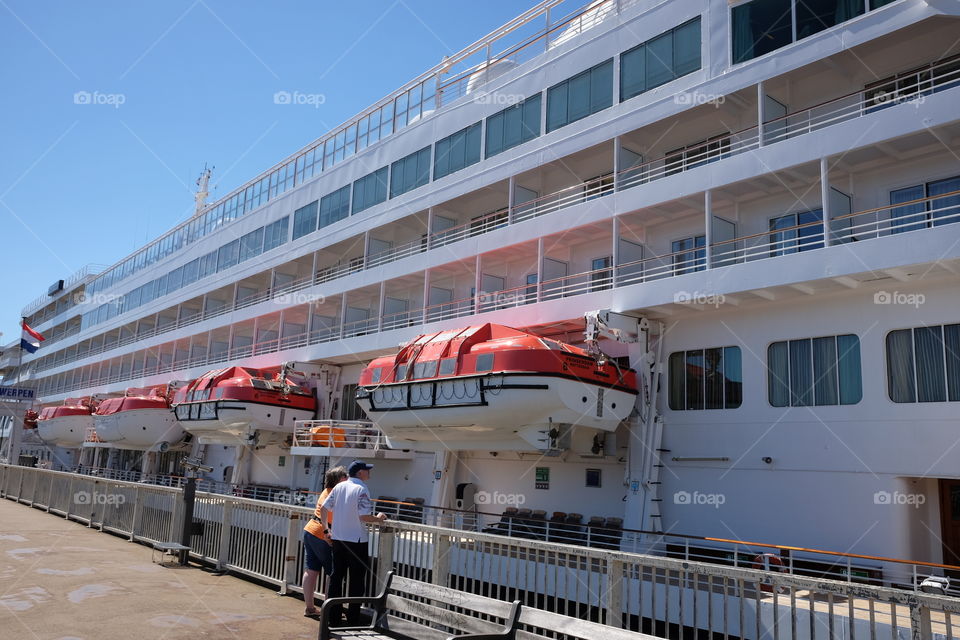 Cruise ship in Antwerp