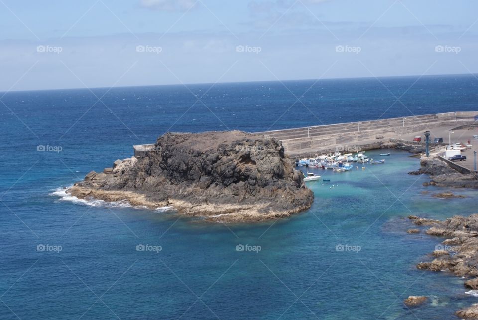 Harbour . Cotillo , fueteventura 