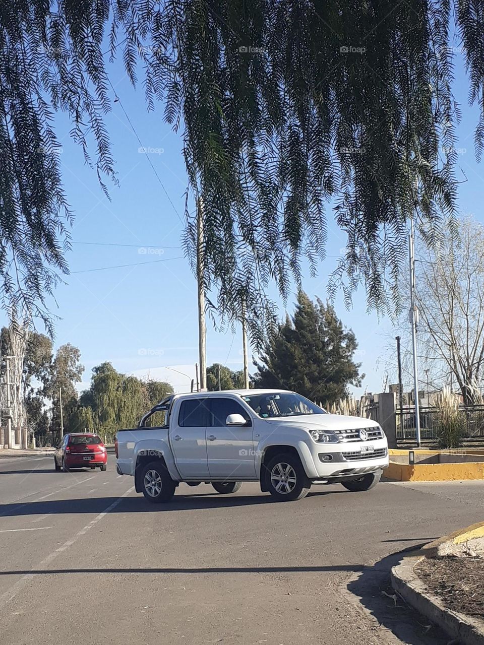 usando el auto