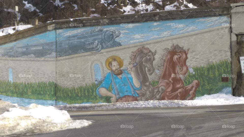 Amish mural