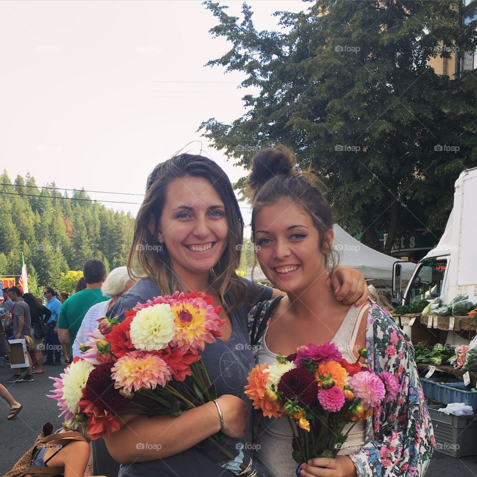 Farmers market flowers