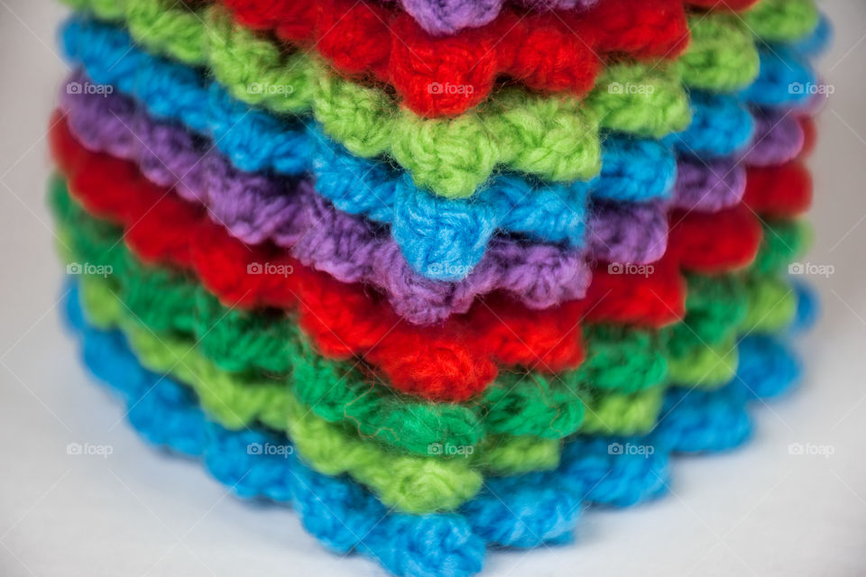 Colorful knitted texture 