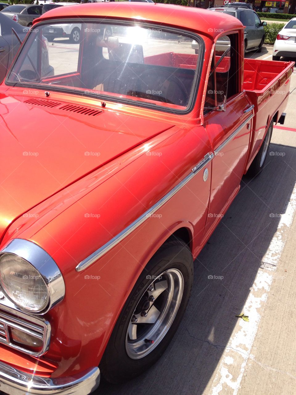 Old school. Old Datsun truck 