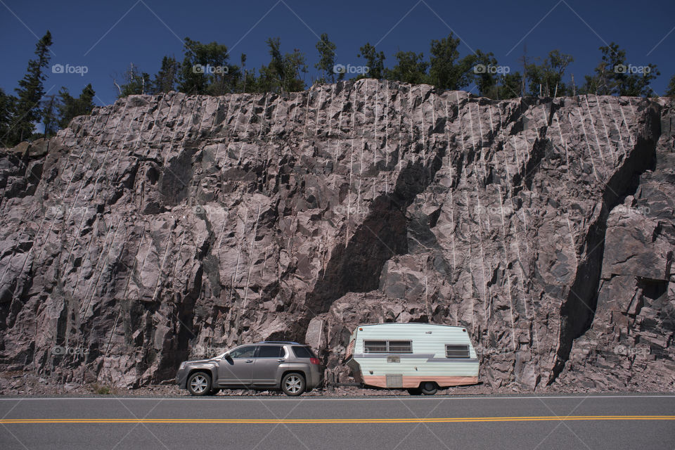 Travel Trailer in Canadian Shield