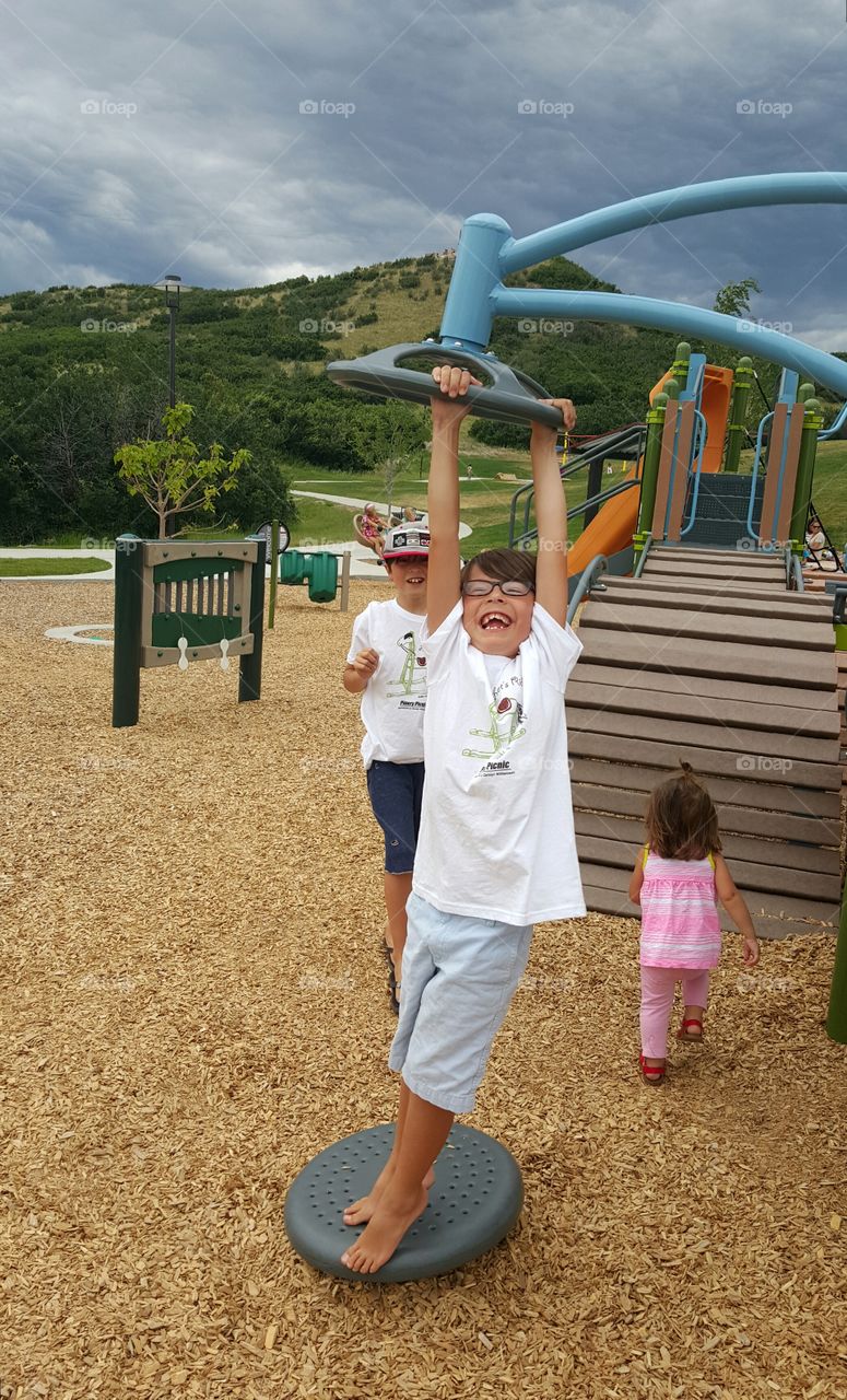 Playground adventures.