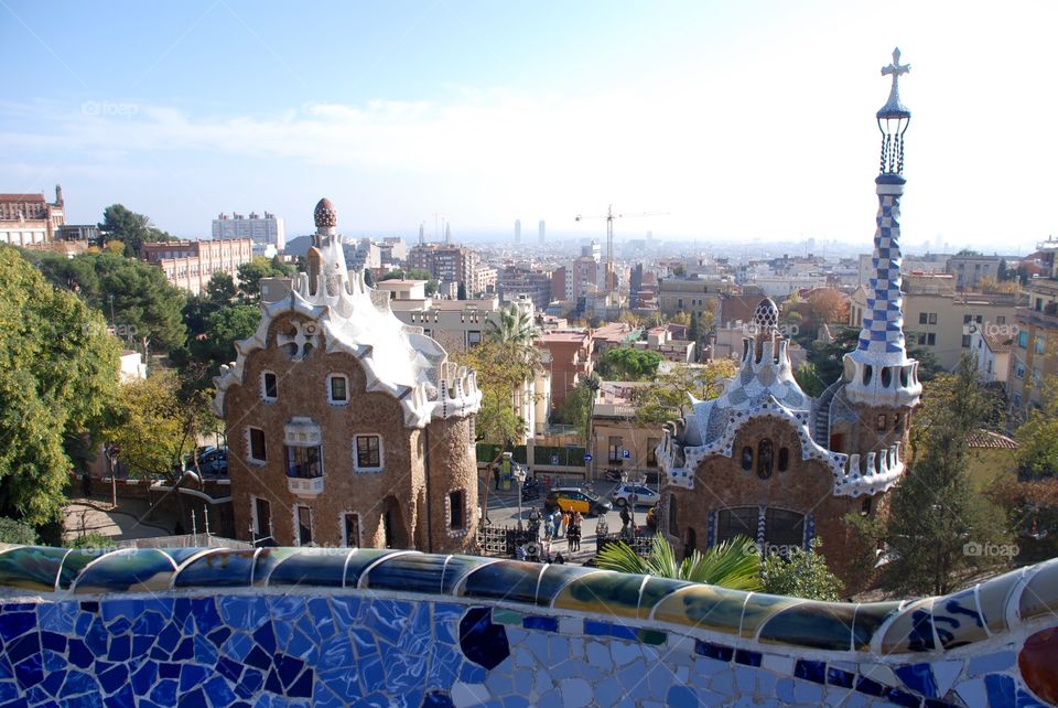 View from Park Guell. 