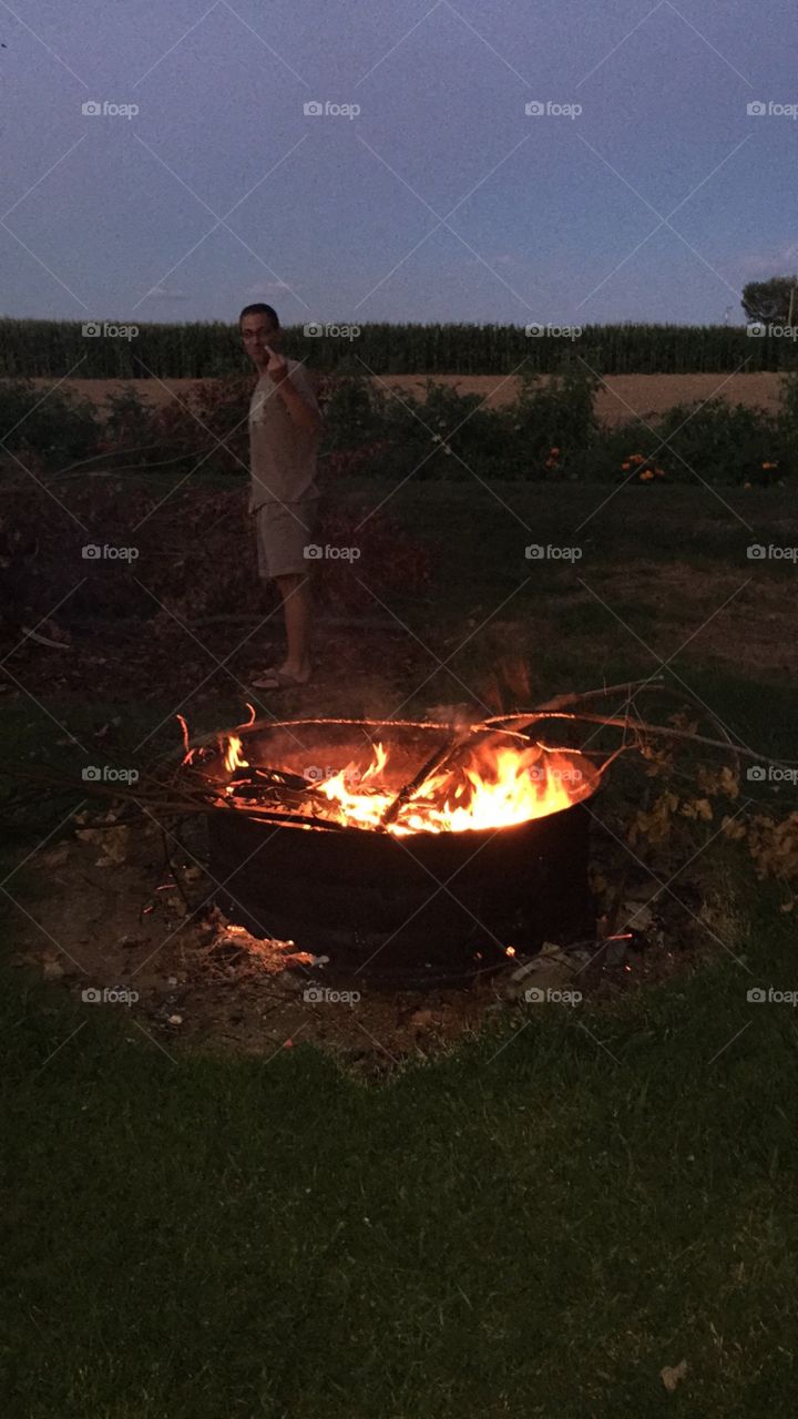 Fire pit. A fun summer time tradition
