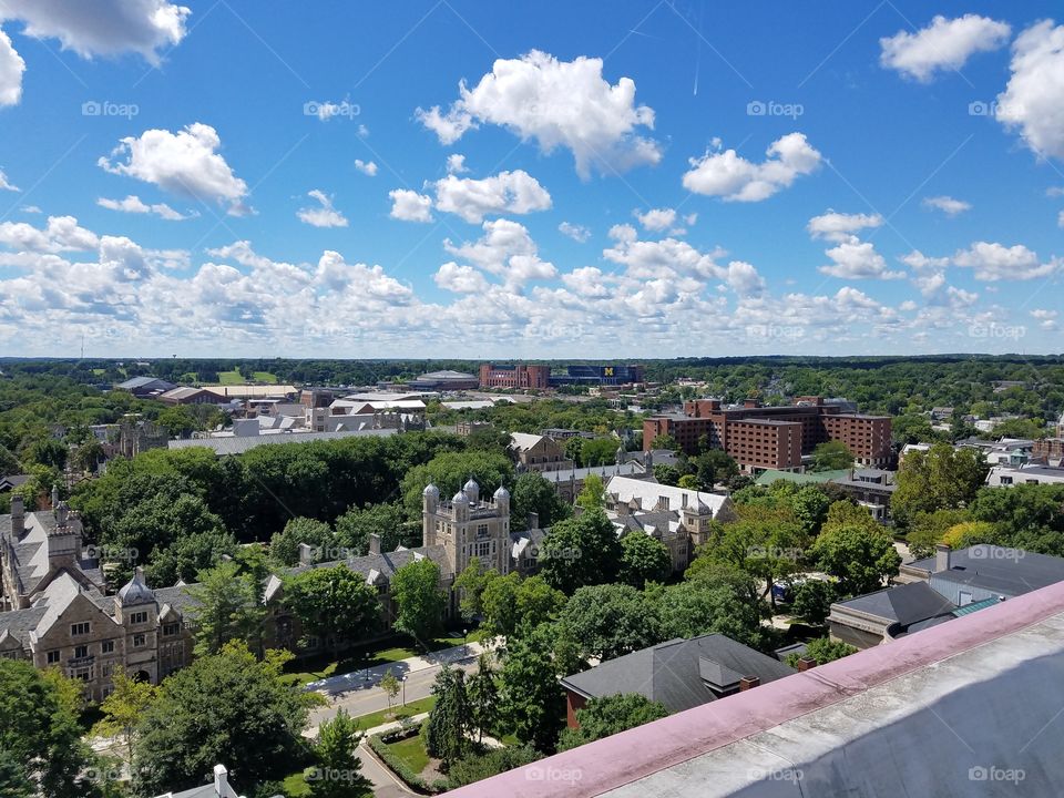 University of Michigan Football Stadium aerial view