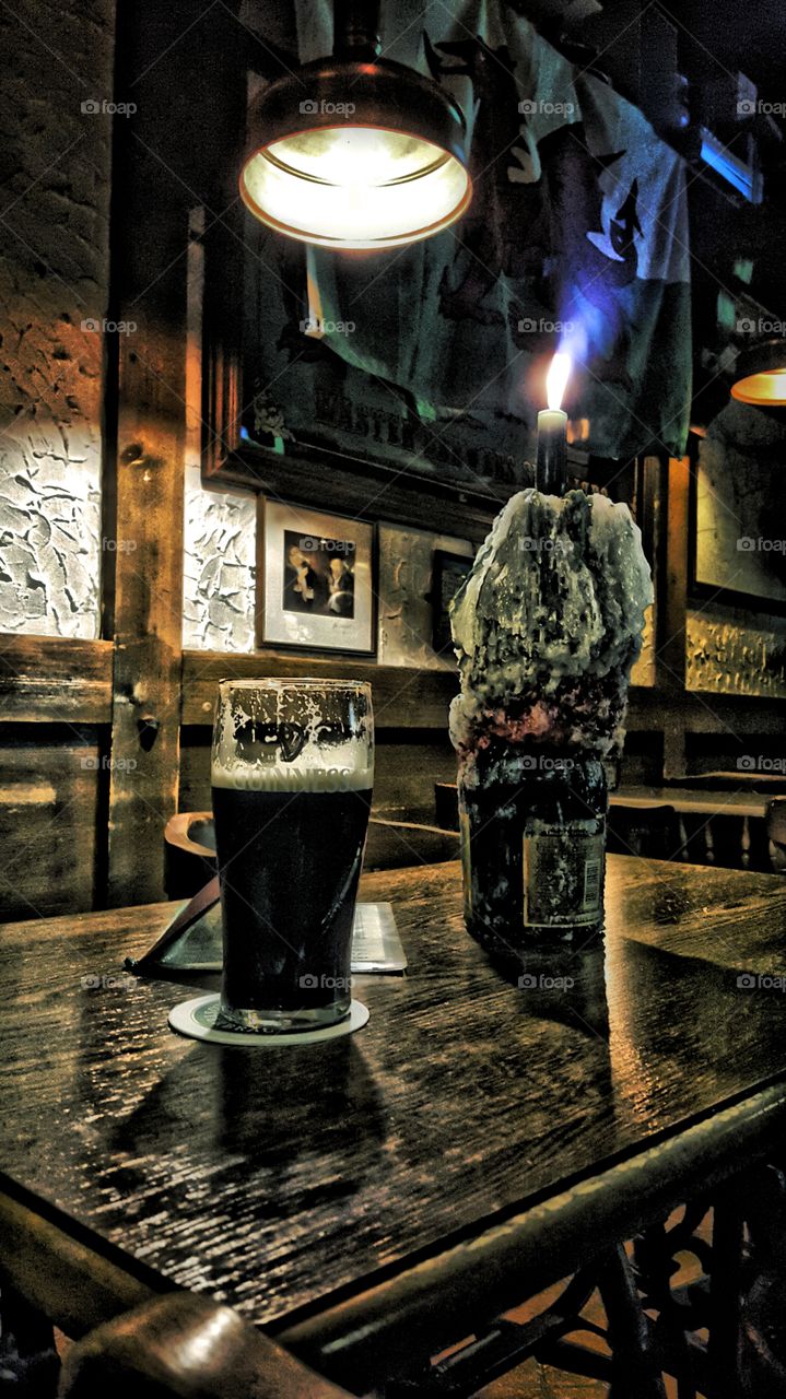 evening out at irish pub