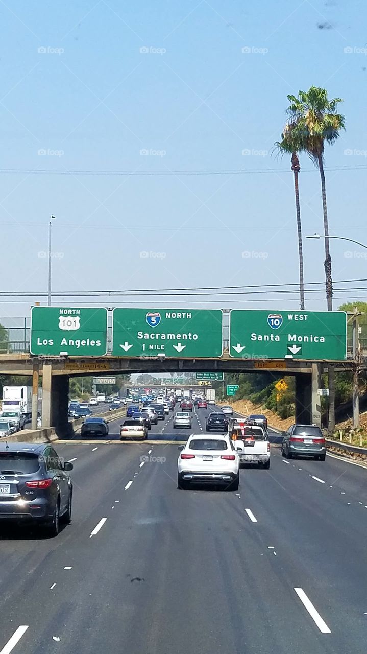 meanwhile in Los Angeles in the four-level interchange...