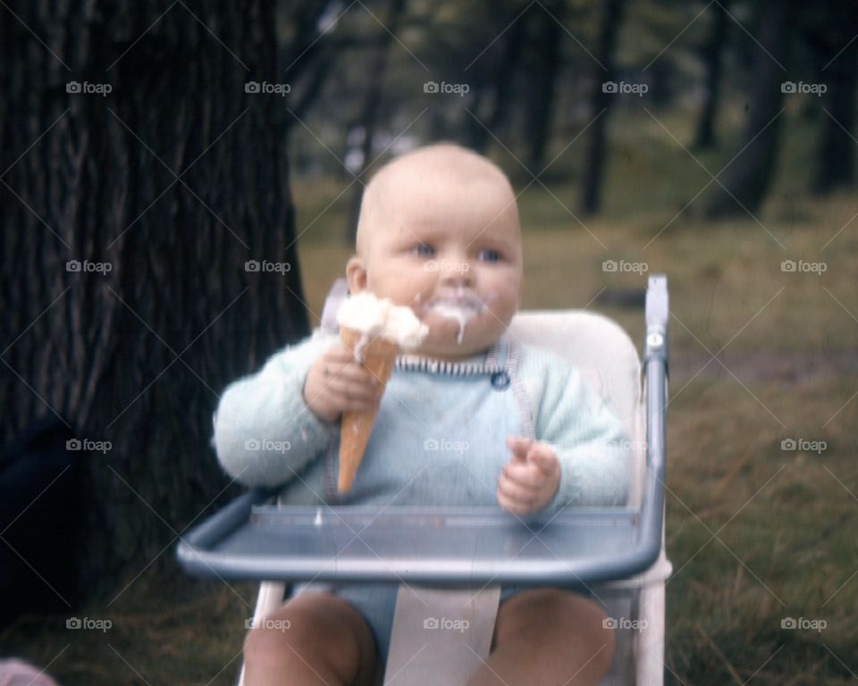 1960s transparency Baby & icecream 