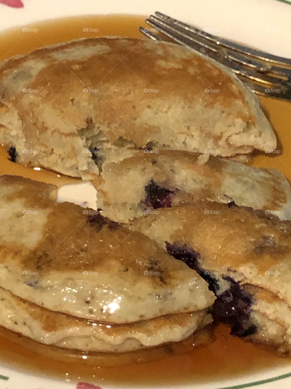 Blueberry pancakes