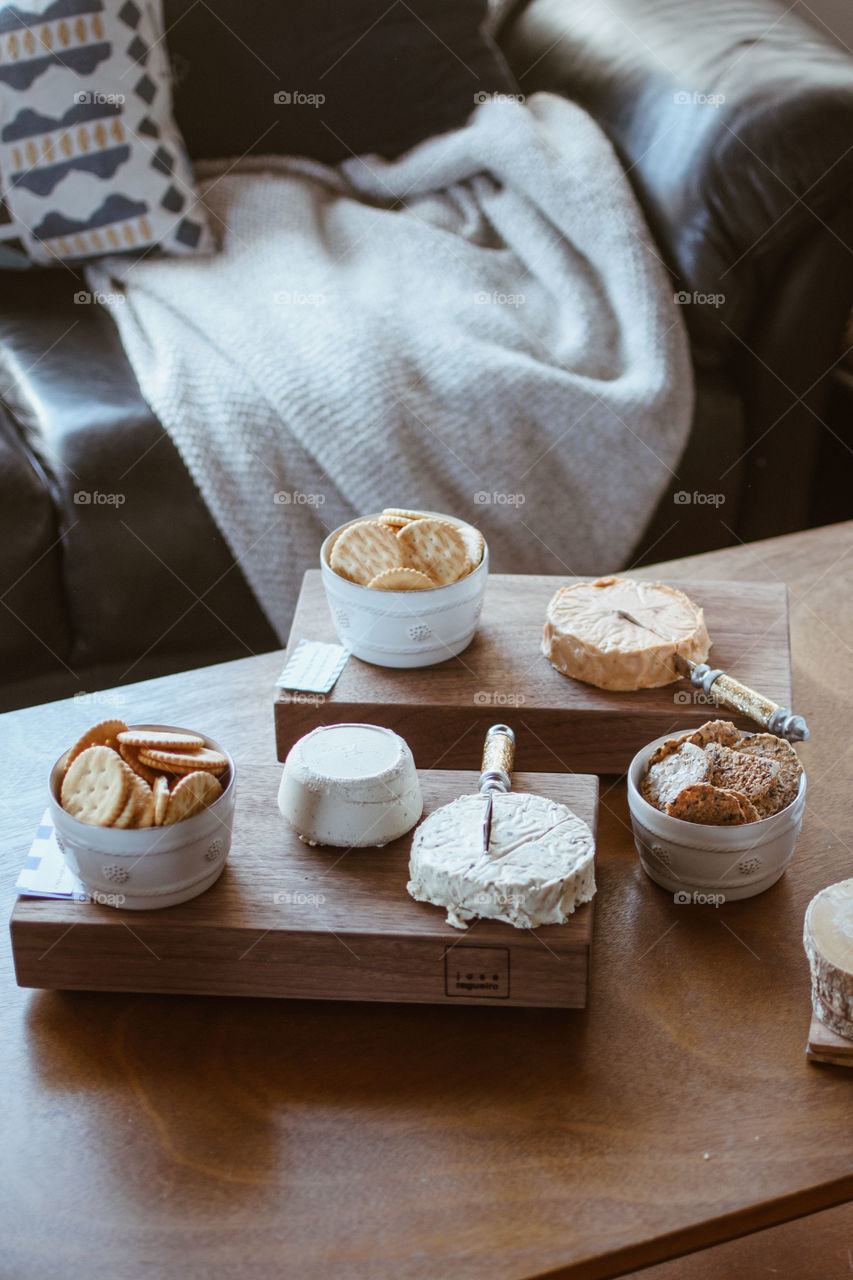 Cheese and cracker board party