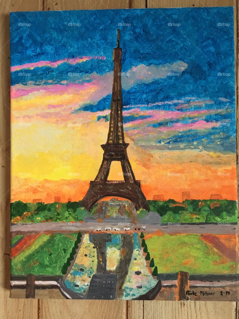 Eiffel Tower at Sunset