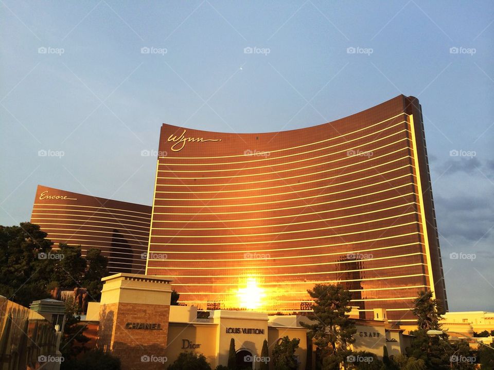 Wynn Hotel at Sunset