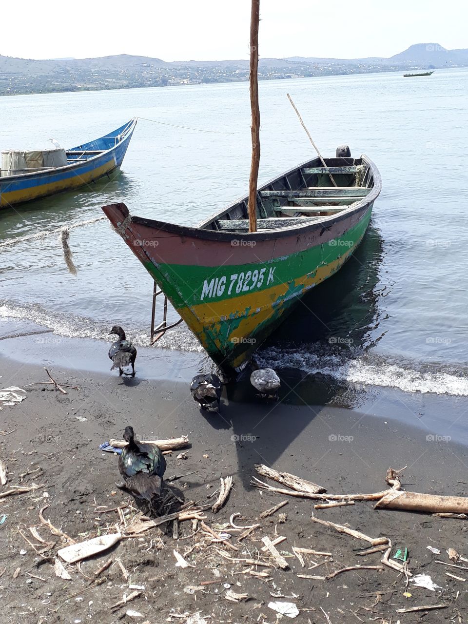 About to go fishing at Lake Victoria the 3rd Largest Fresh Water Lake in the World