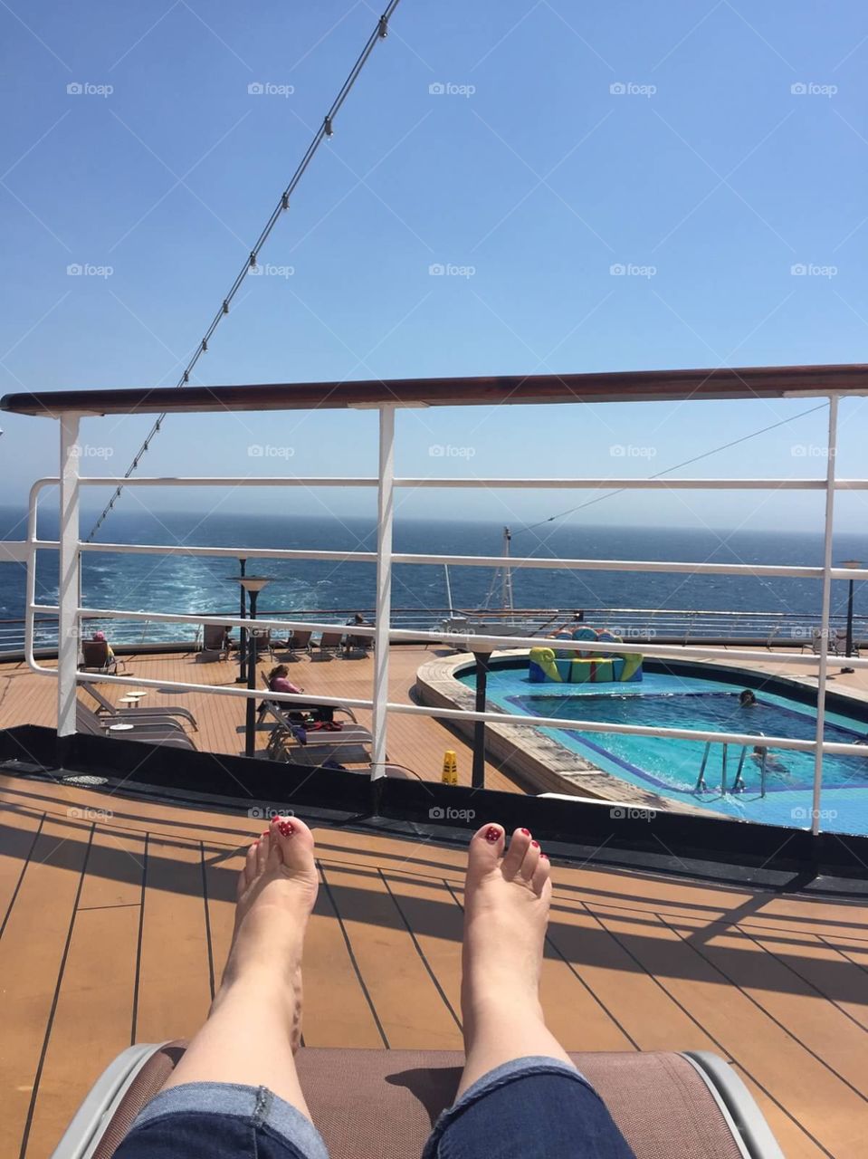 Relaxing on cruise