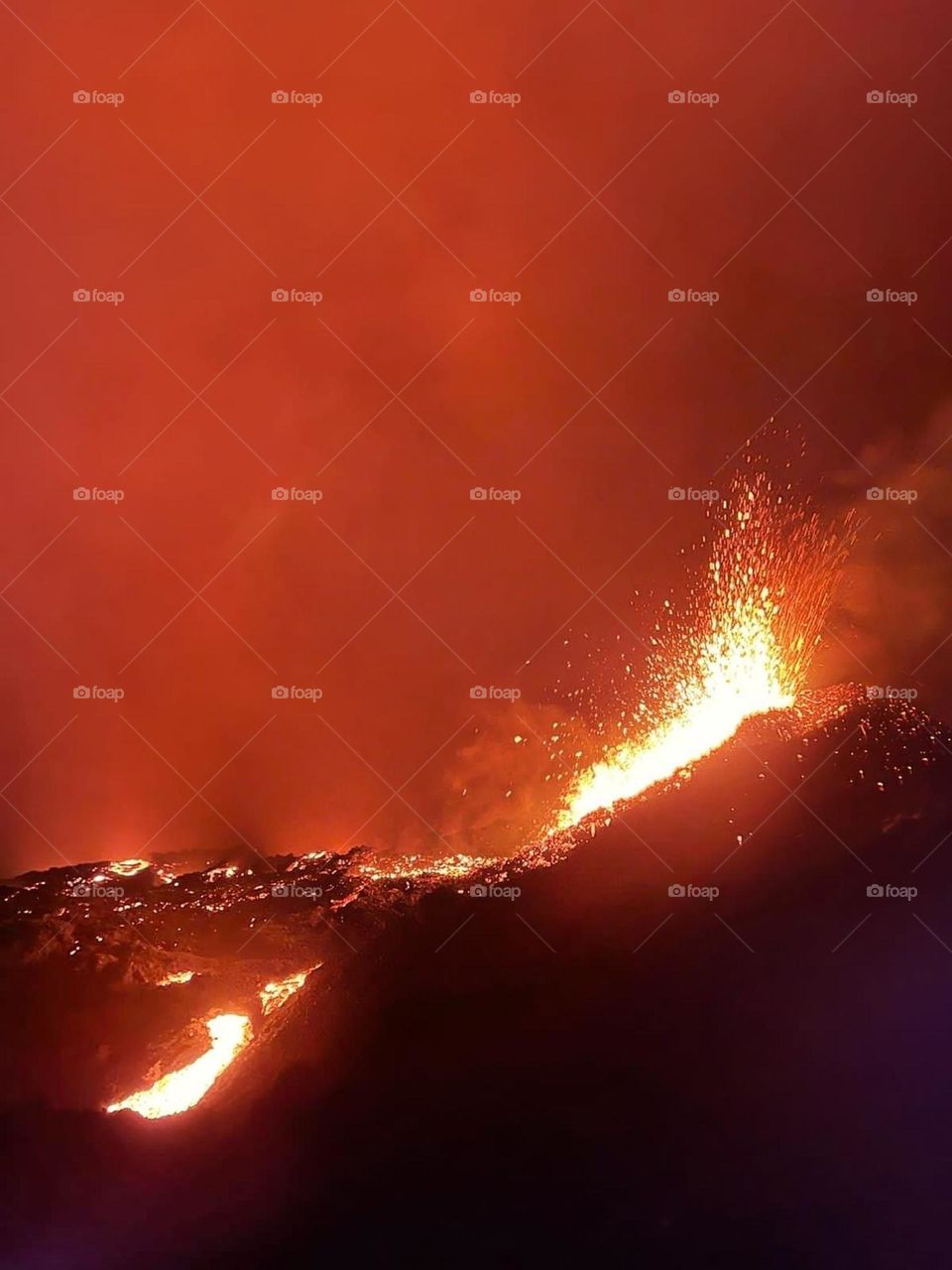 Éruption du piton de la fournaise 