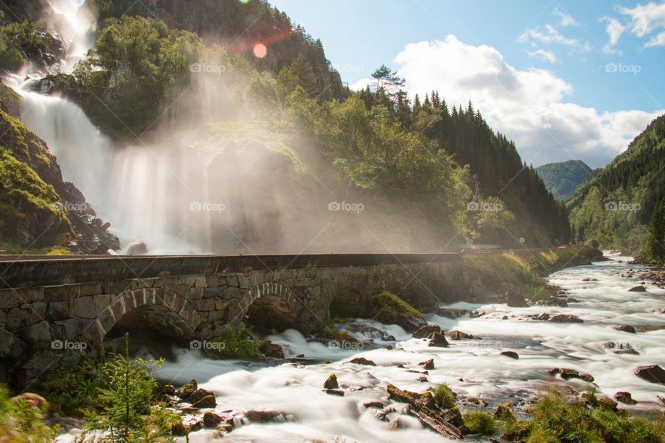 Låtefossen in Norway 