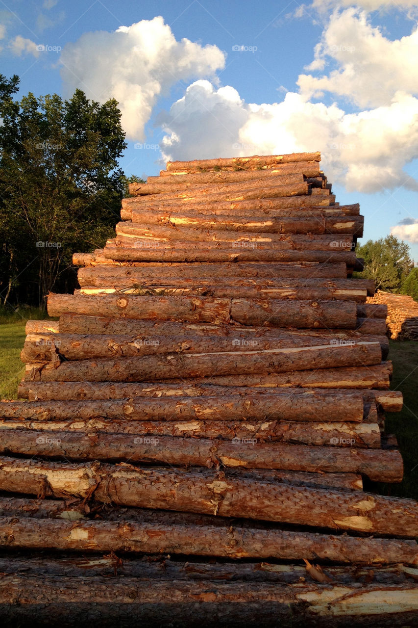 sky heaven blue wood by miowan