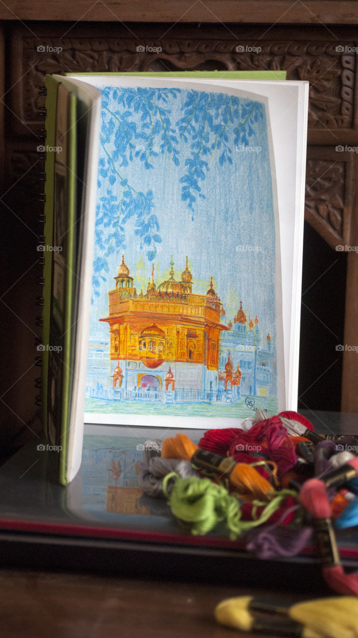 Art and embroidery are good passions for the soul.