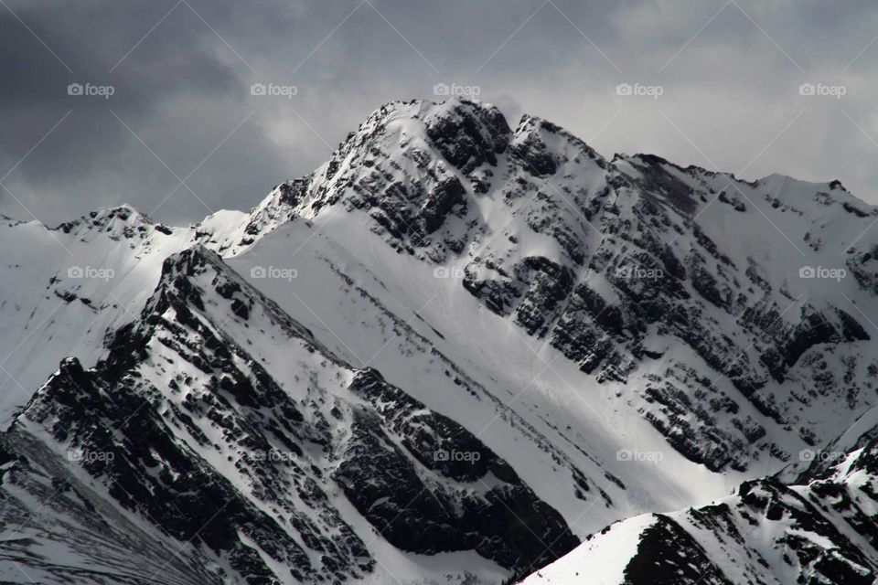 Mountain View. Rocky Mountains in Banff, Alberta, Canada