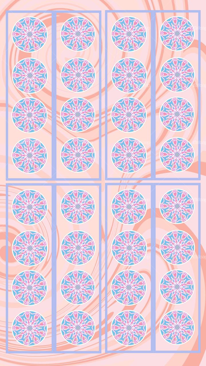Fabric patterns, graphic patterns, tile patterns, Thai patterns Simple style on a white pink