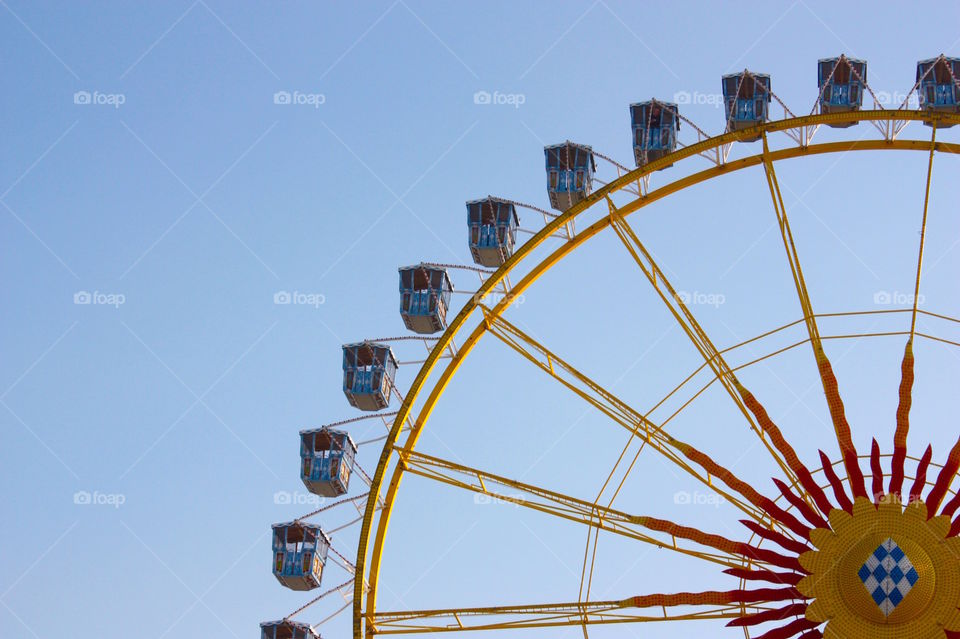 Giant wheel. A giant wheel in Munich, Germany 