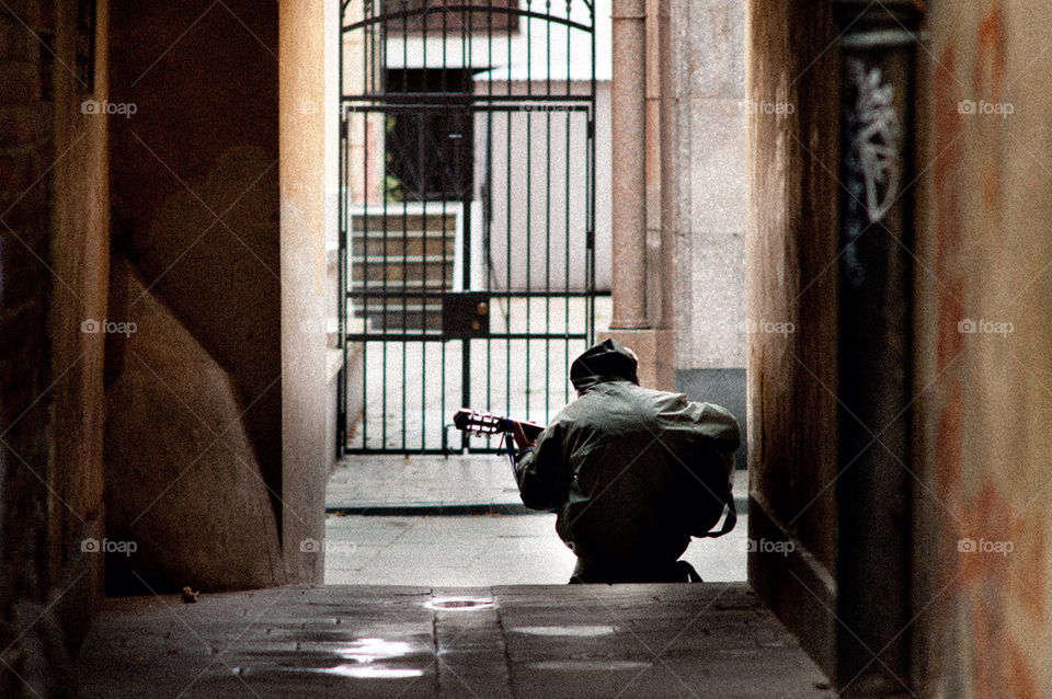 street poland warsaw guitar by bratmarx