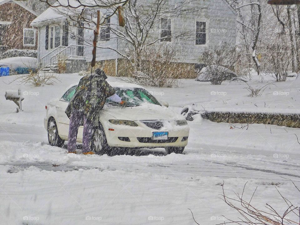 April’s first snow...