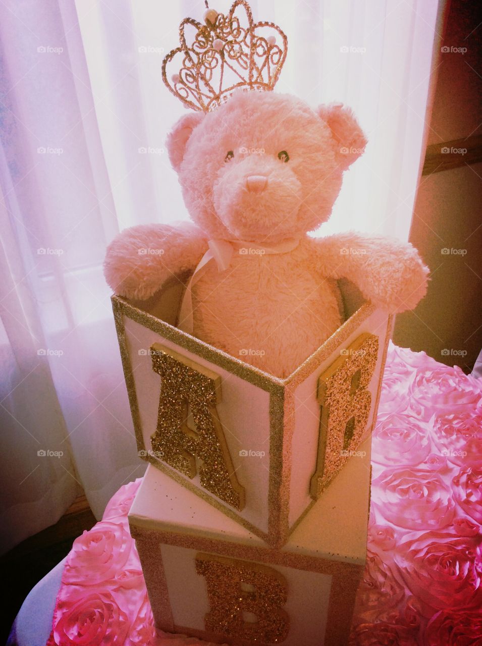 Baby Block Teddy Bear