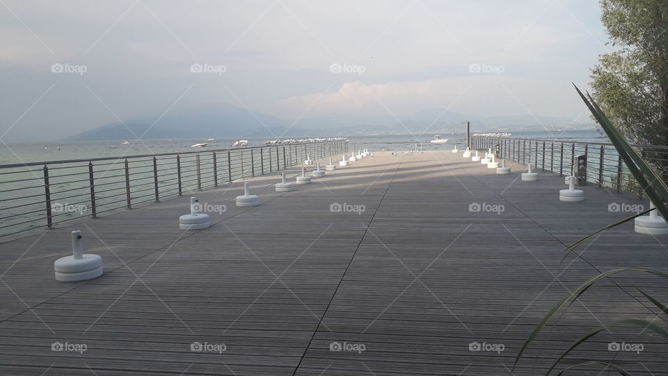 walkway on the Garda lake